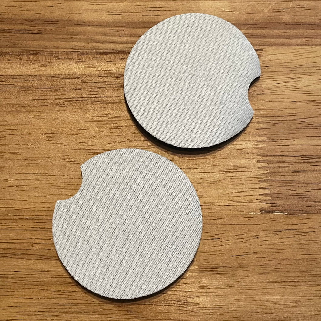 Custom car coasters