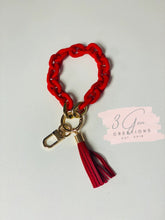 Load image into Gallery viewer, Chain link wristlet keychains
