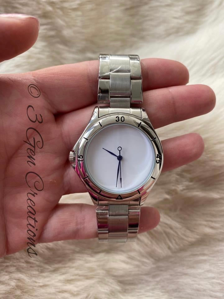 Stainless steel wristwatch