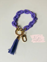 Load image into Gallery viewer, Chain link wristlet keychains
